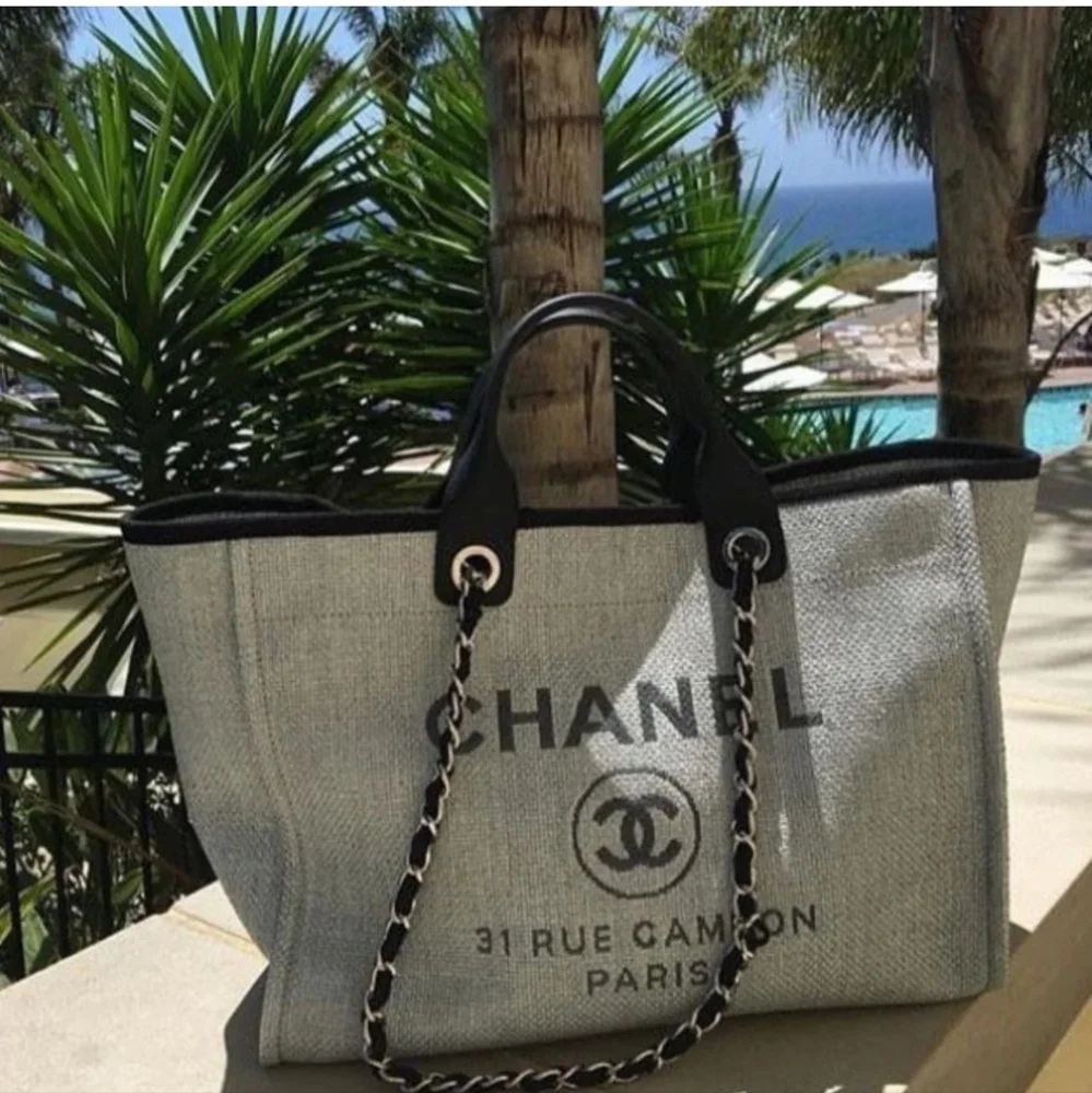 CHANEL Deauville Two-Way Tote Bag, GWP, New! - Picture 2 of 9